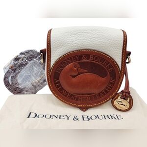Dooney & Bourke Vintage Leather Duck Logo Crossbody Bag